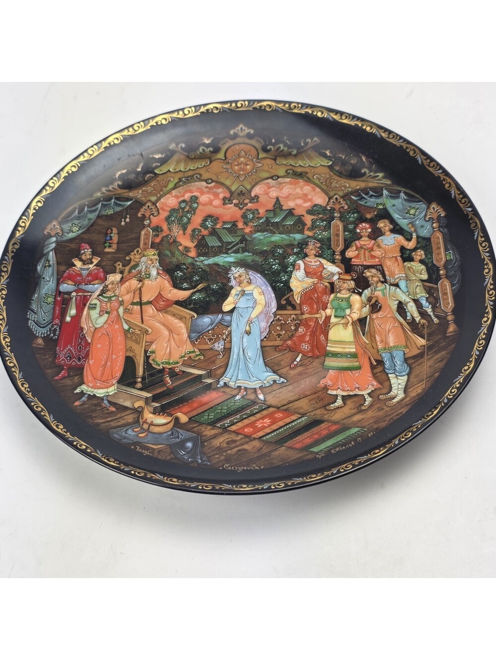 Bradex 1990 Kholui Russian Fairy Tale Snegurochka Collector Plate 60-K24-1.3